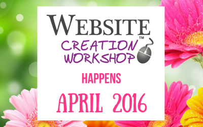 April, 2016 ~ Website Creation Workshop
